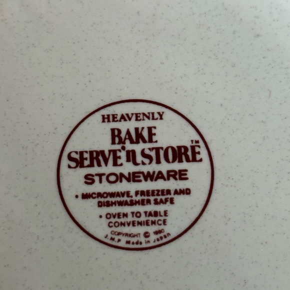 Vintage 1980s Heavenly Bake Serve n Store Stoneware, Single Serve Casserole Dish - Picture 4 of 6